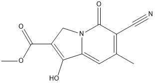 6-氰基-1-羟基-7-甲基-5-氧代-3,5-二氢吲哚嗪-2-羧酸甲酯